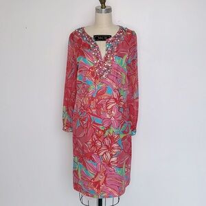 Lilly Pulitzer Pink Floral Mini Dress